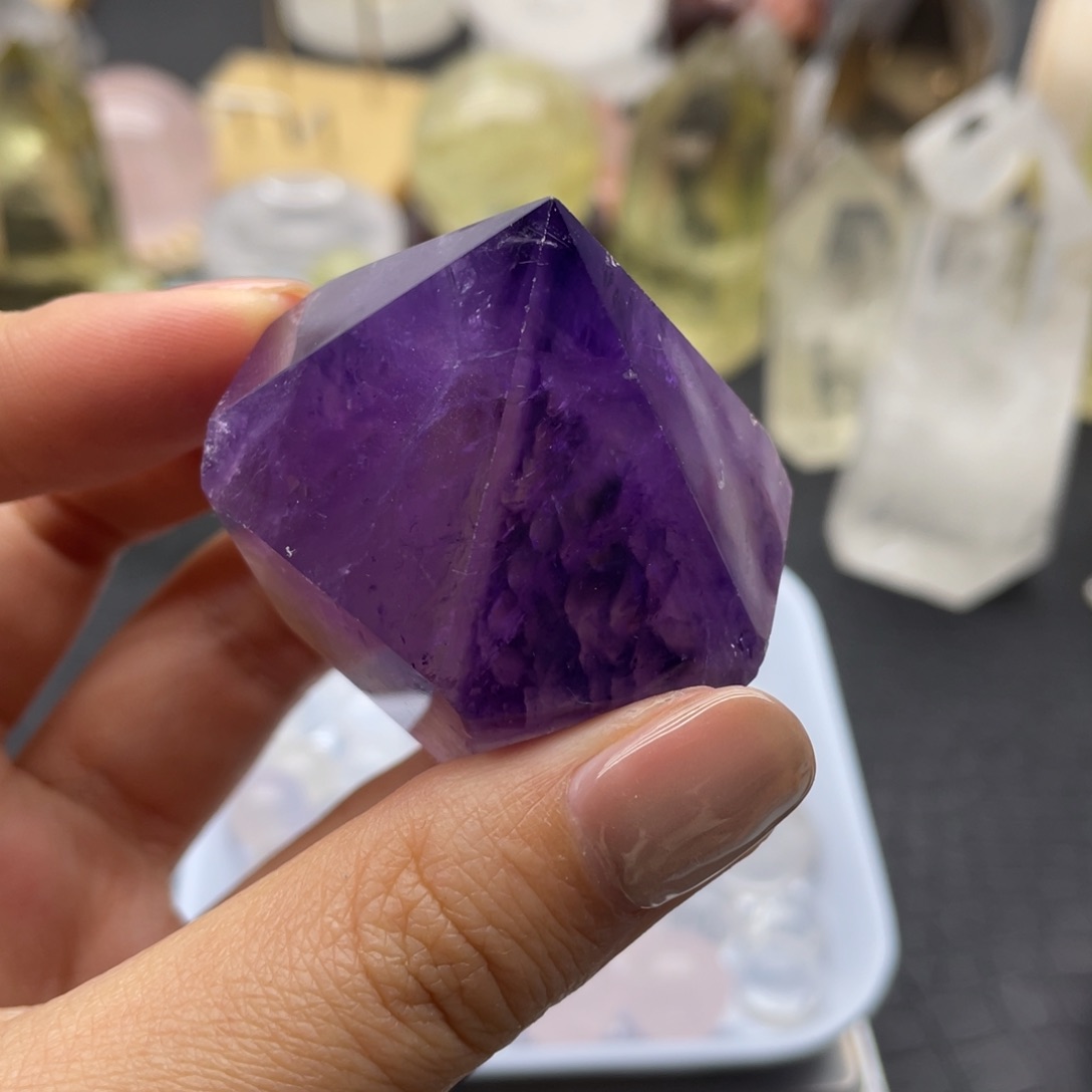 水晶25未镶嵌紫水晶柱