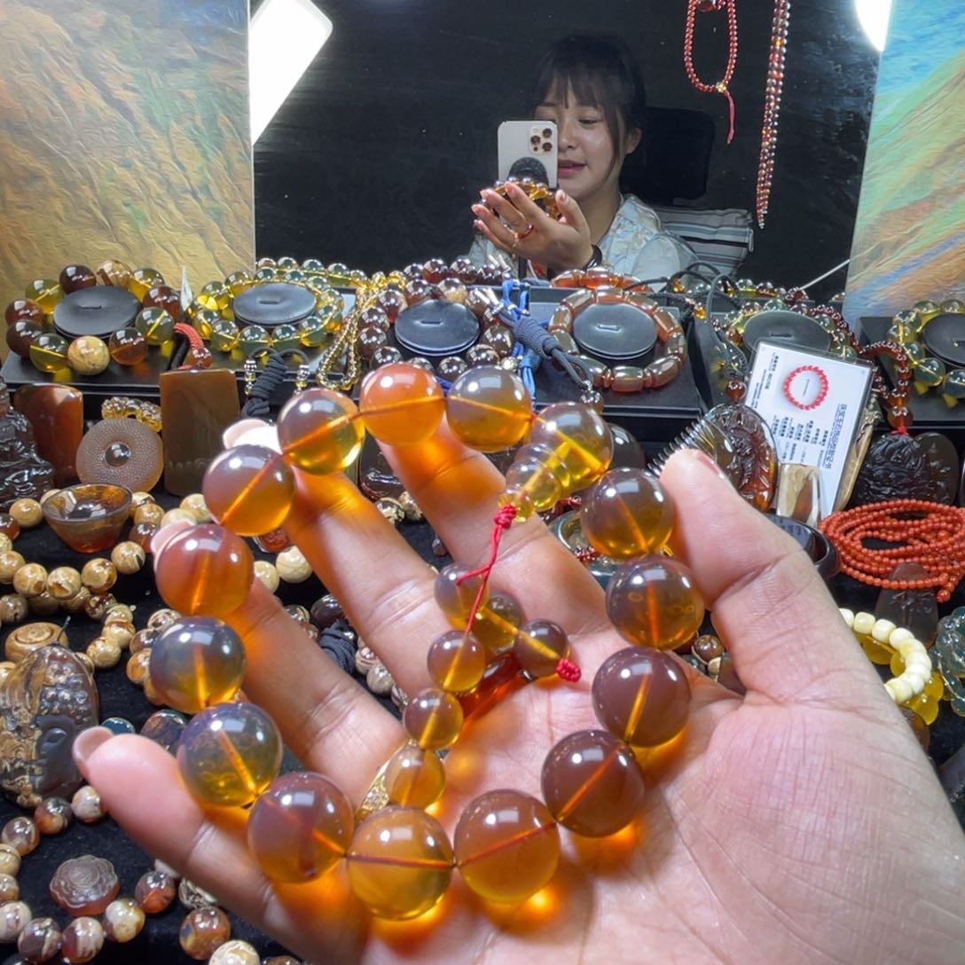 未镶嵌琥珀手链手串