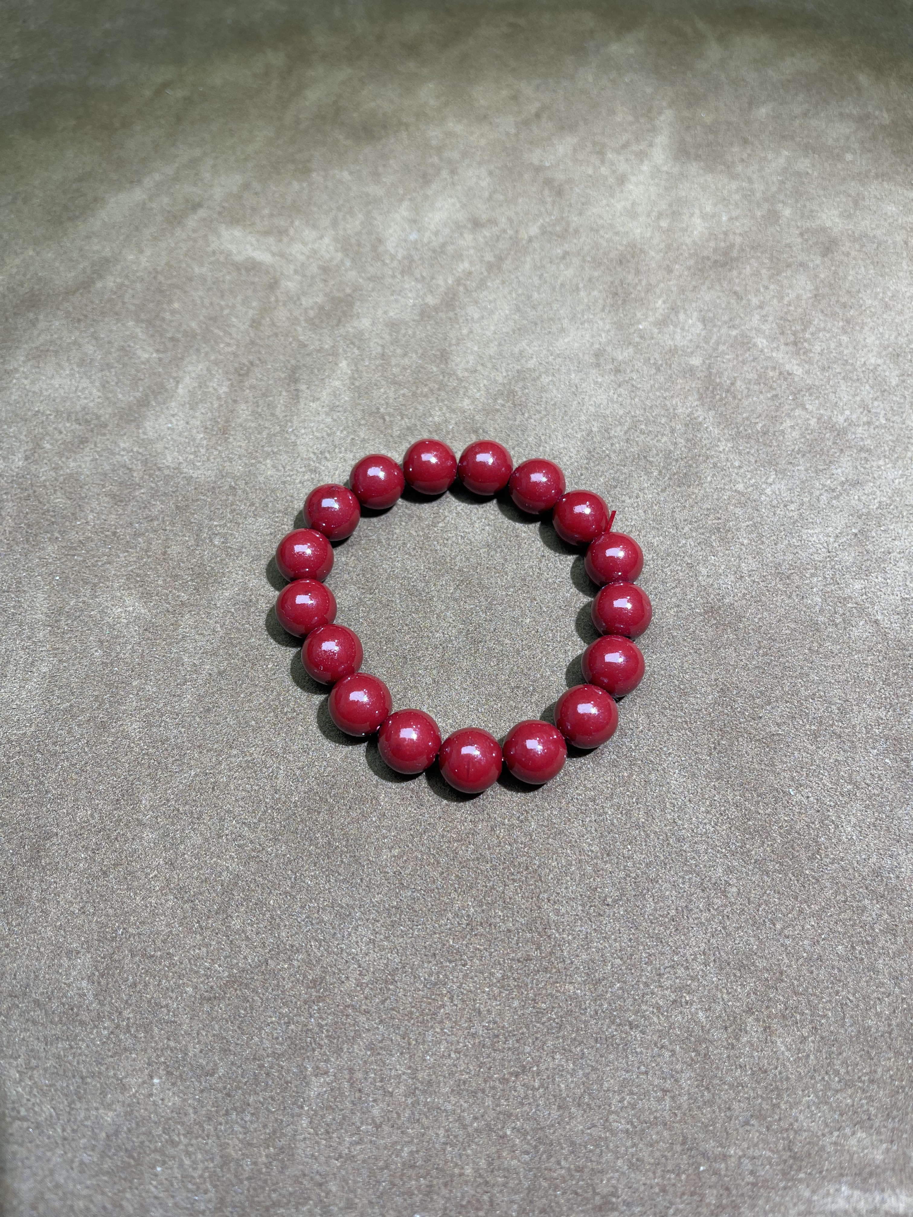 含辰砂工艺品朱砂男女本命年转运珠单圈平安招财高含量