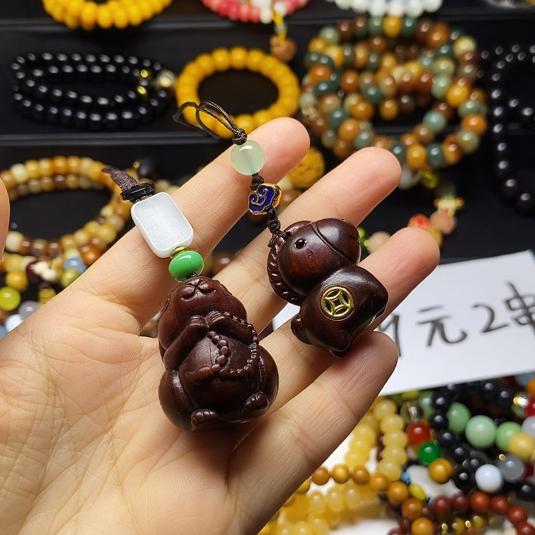 木质类挂坠手机车挂