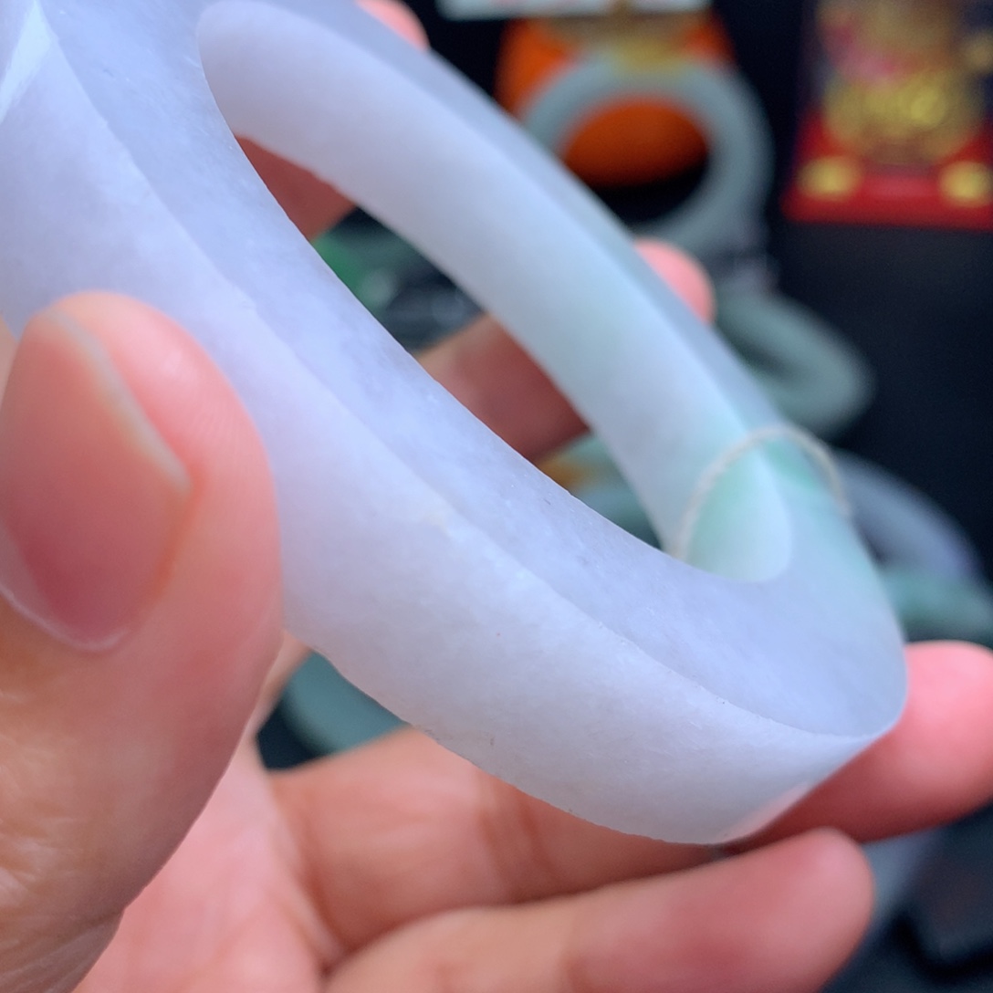 定制翡翠手镯未镶嵌青*