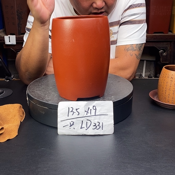 紫砂花盆货号一只LD331