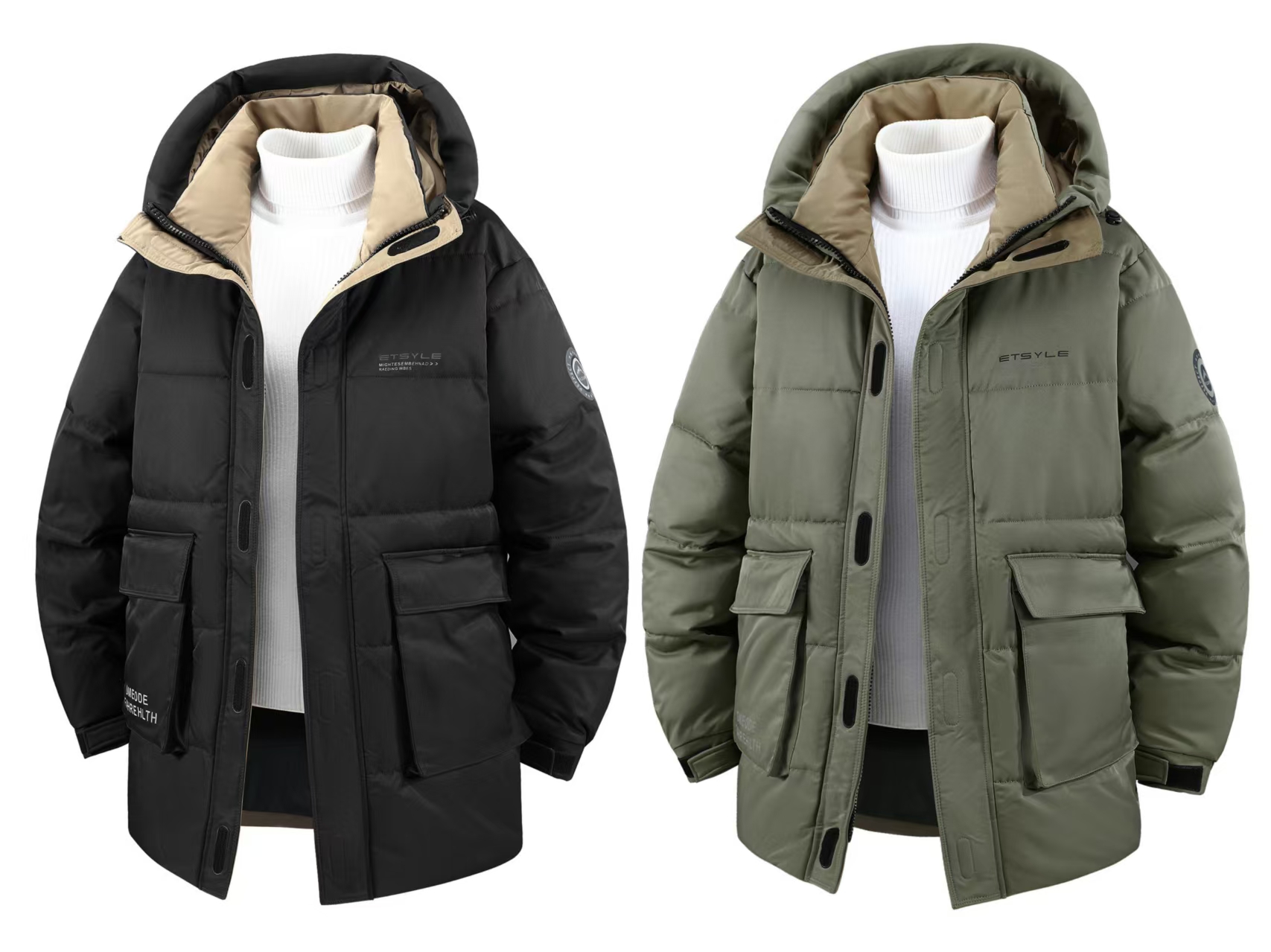 808加大码350斤加厚棉服外套休闲潮服胖子肥佬拉链款加厚