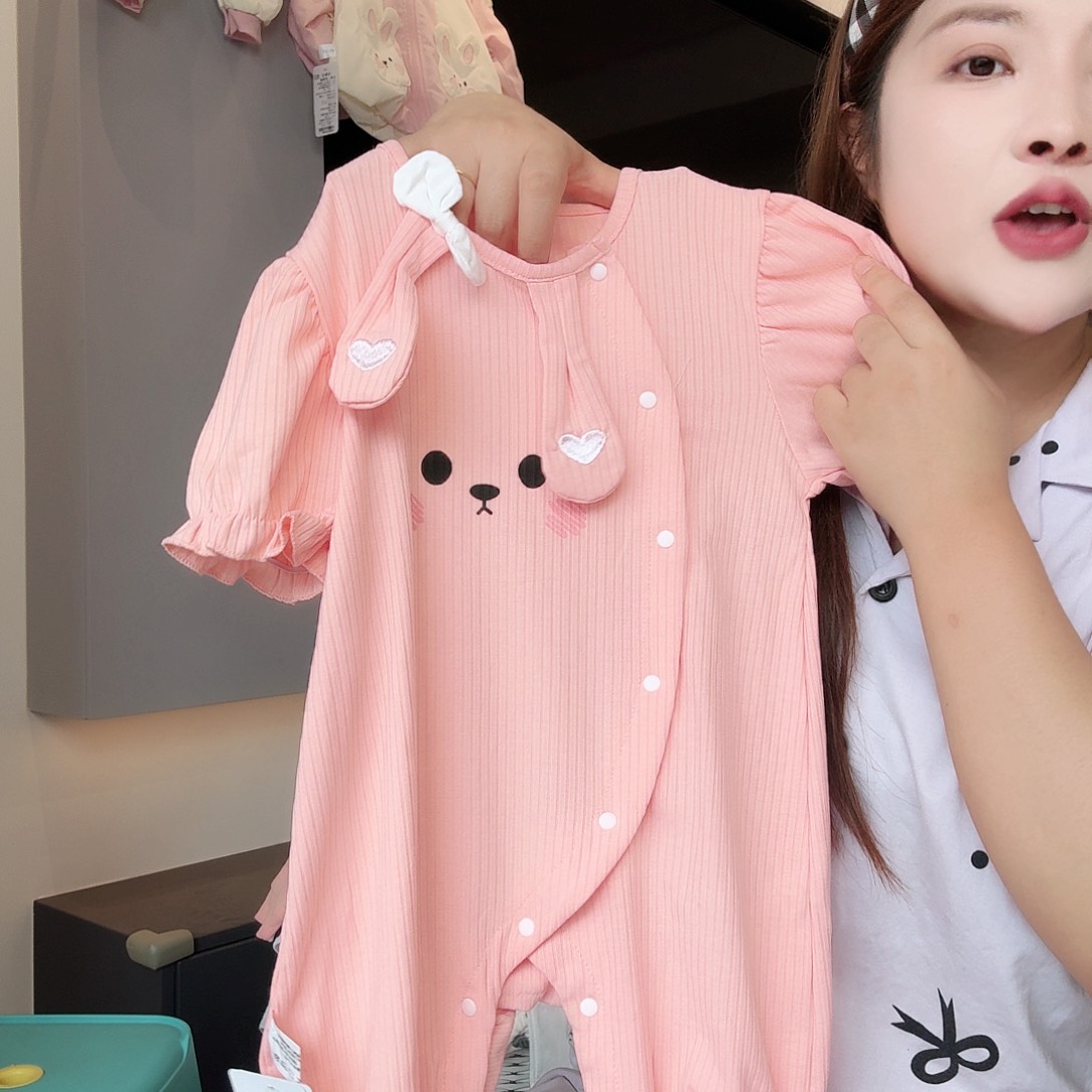 粉色兔子夏款连体90哈哈哈