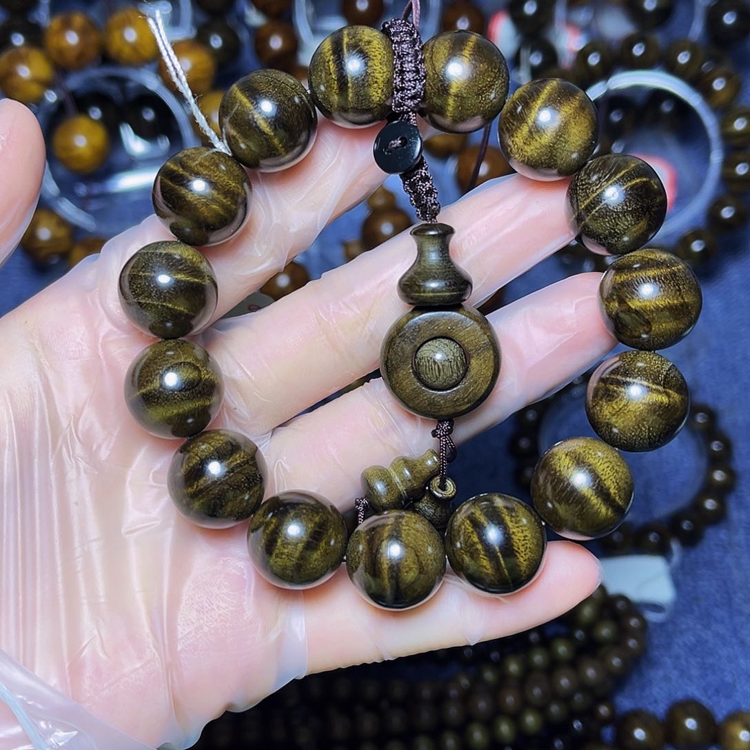 手串/手链楠木（金丝楠）1.5阴沉水波