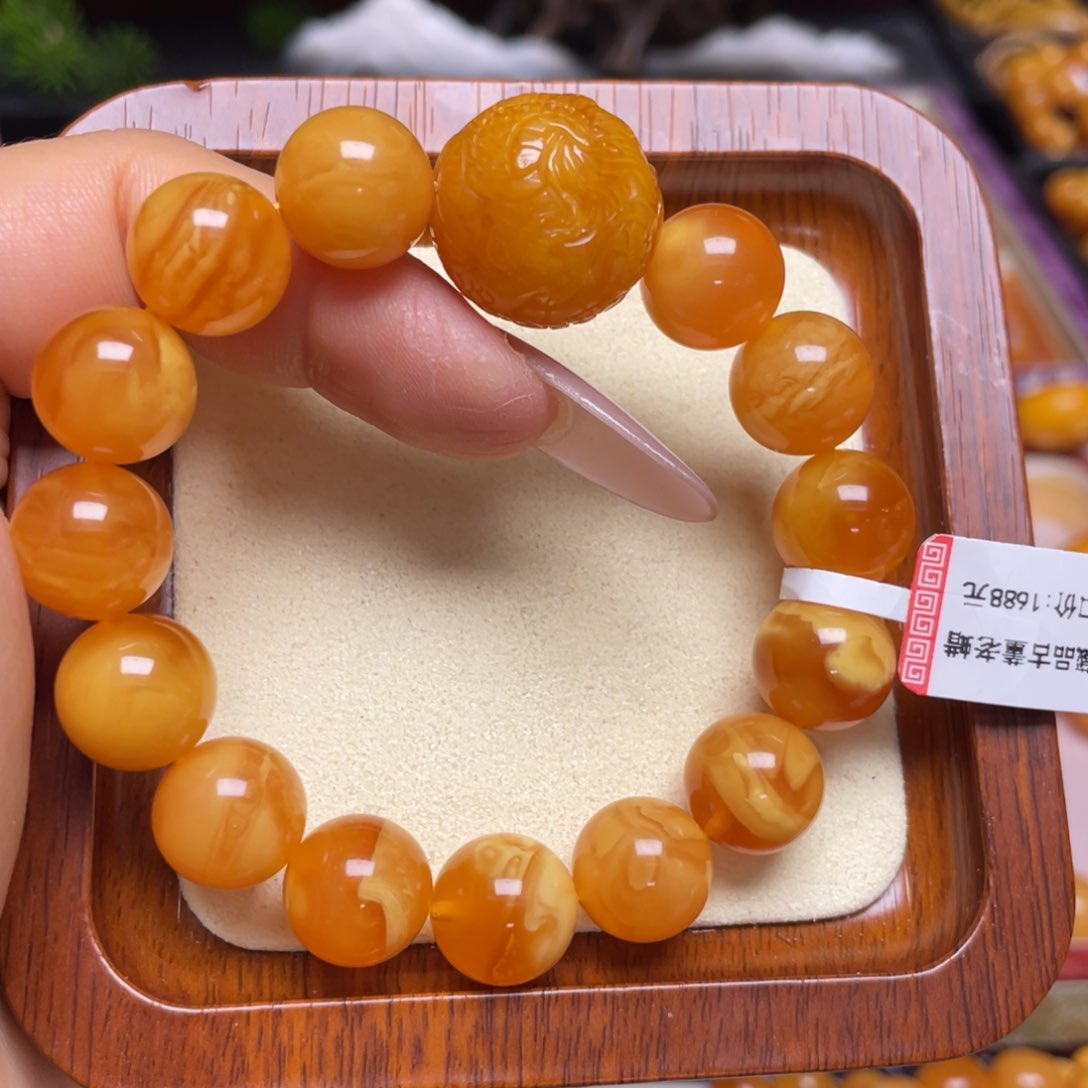 蜜蜡手链未镶嵌手串