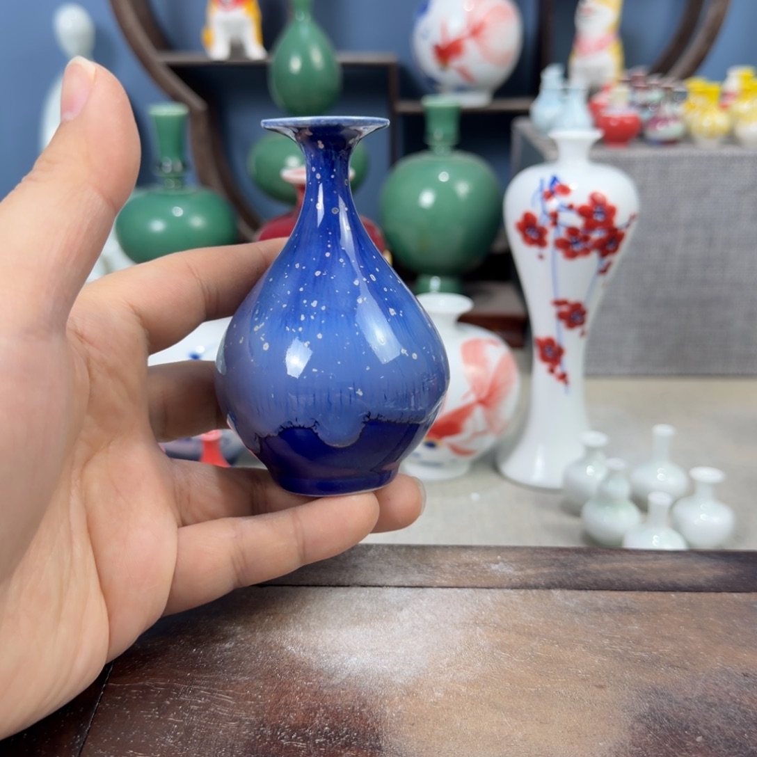 陶瓷手工小花器摆件
