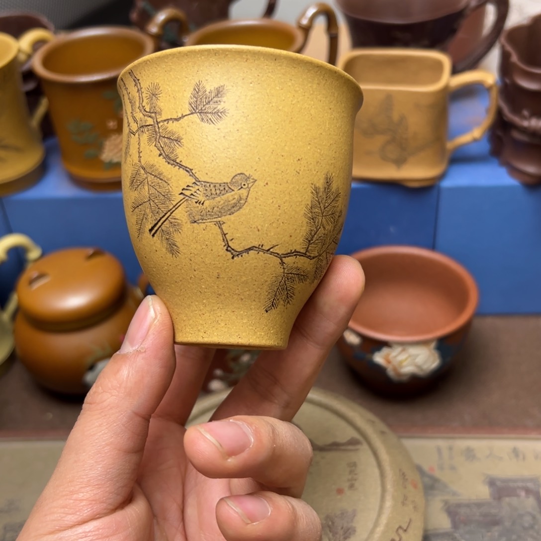 紫砂茶杯紫砂主人杯