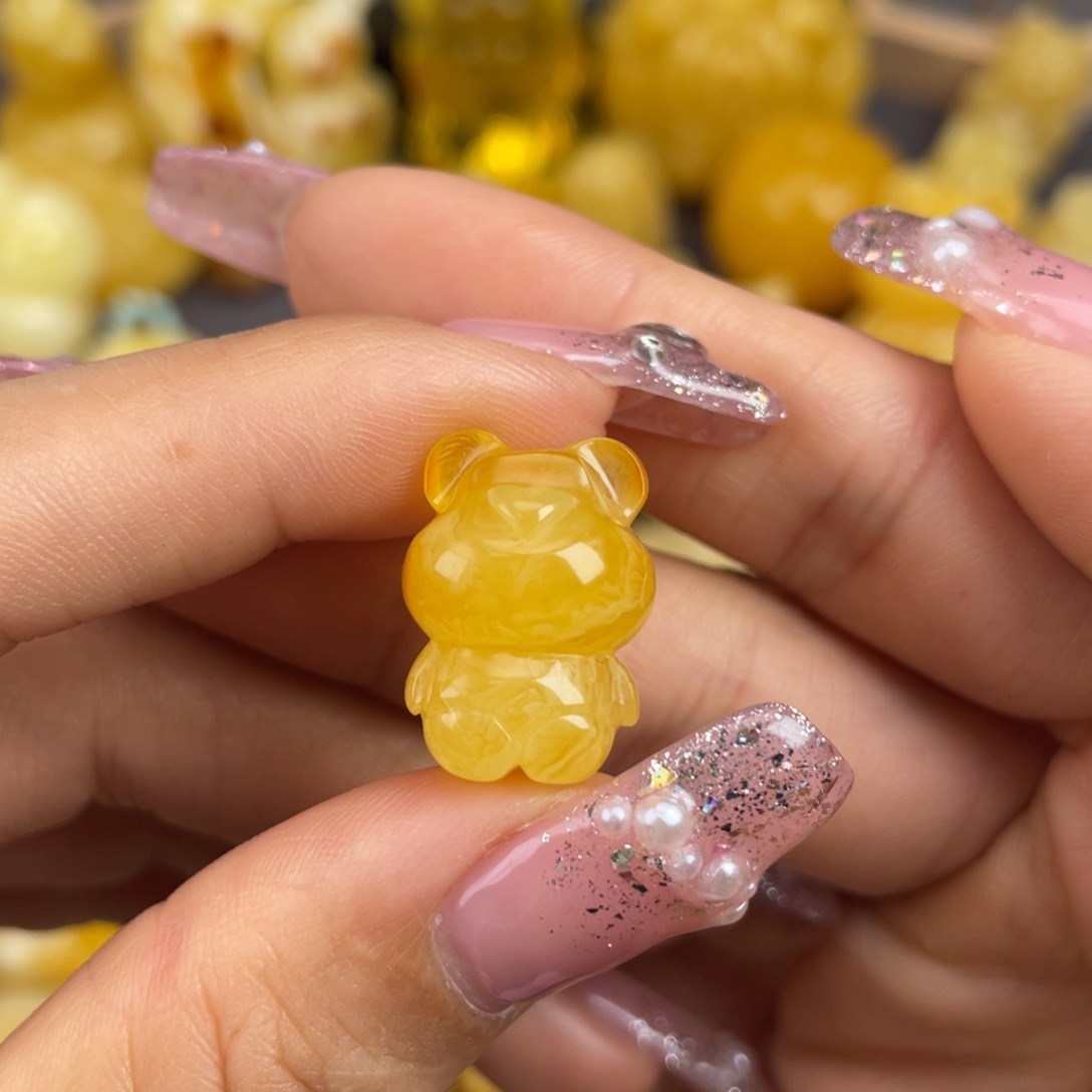 琥珀裸石未镶嵌蜜蜡