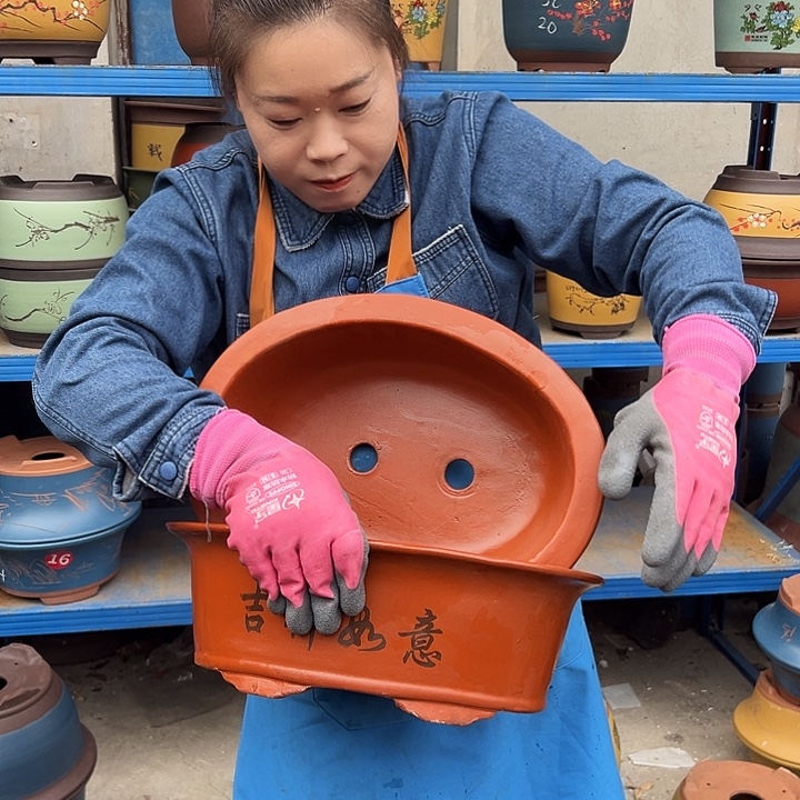 30+30红椭圆花盆花盆花盆