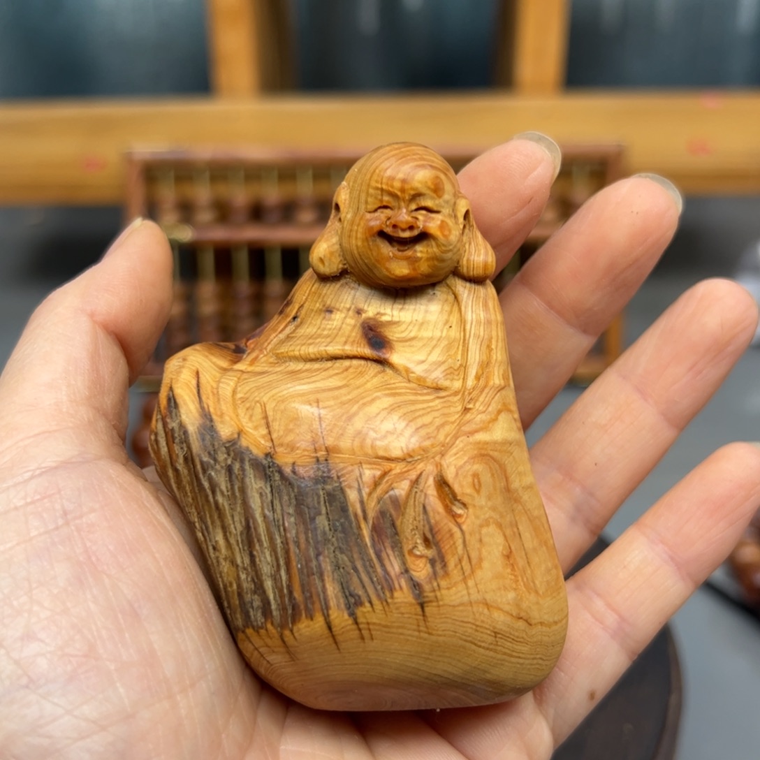 柏木崖柏木摆件手把件，85