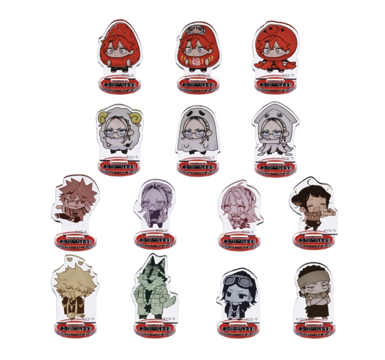 【国现代拆】极乐街 原画迷你小立牌亚克力