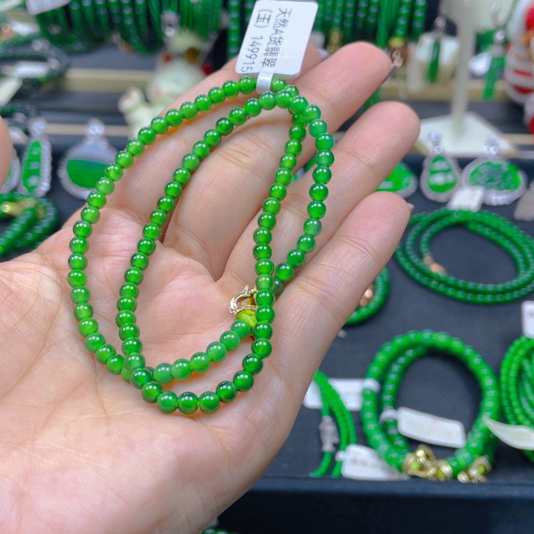 颈饰未镶嵌翡翠锁骨链4