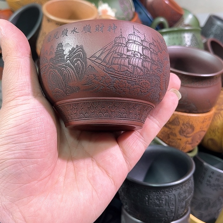 茶杯紫砂全手工紫砂主人杯