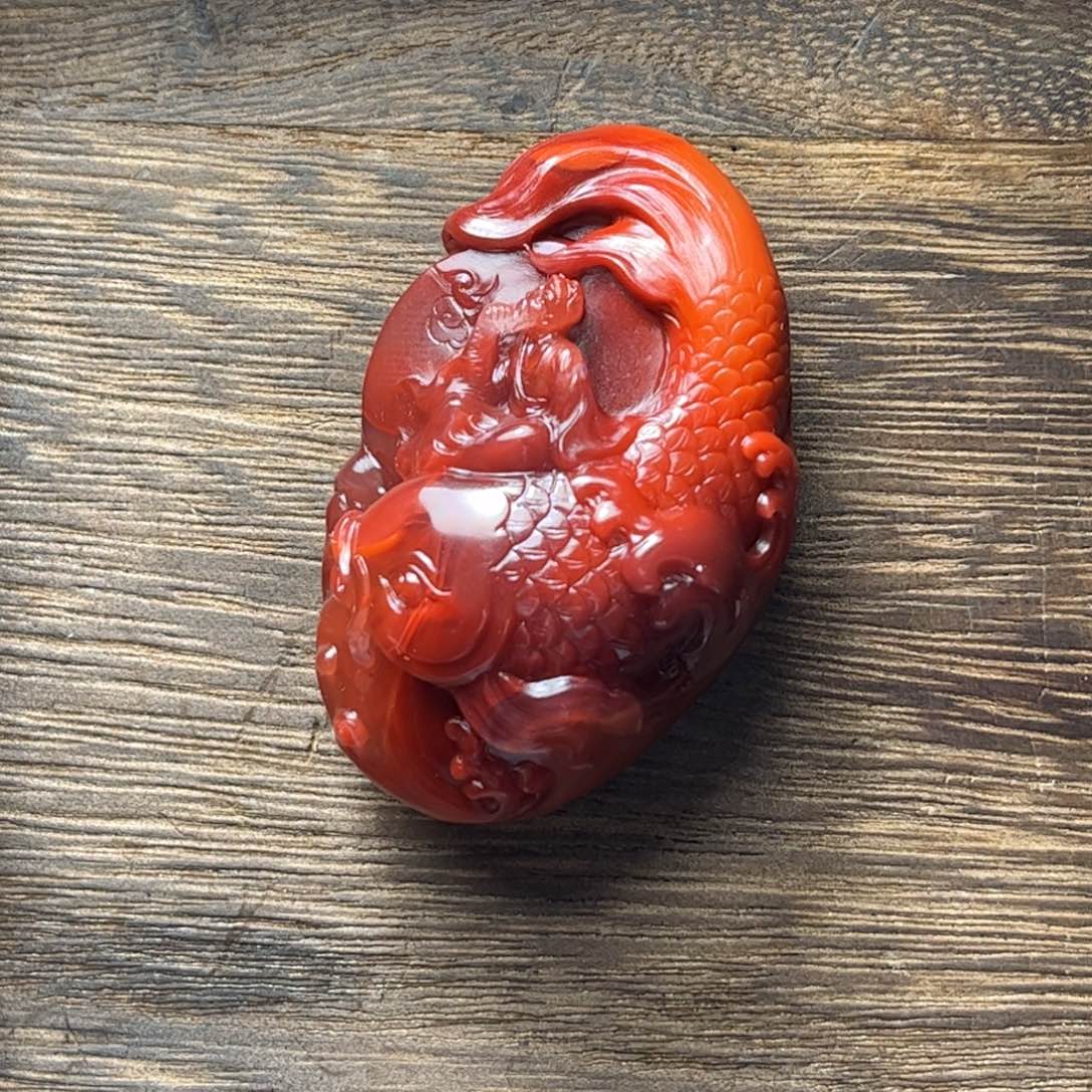 南红玛瑙吊坠(不含链)未镶嵌1*3