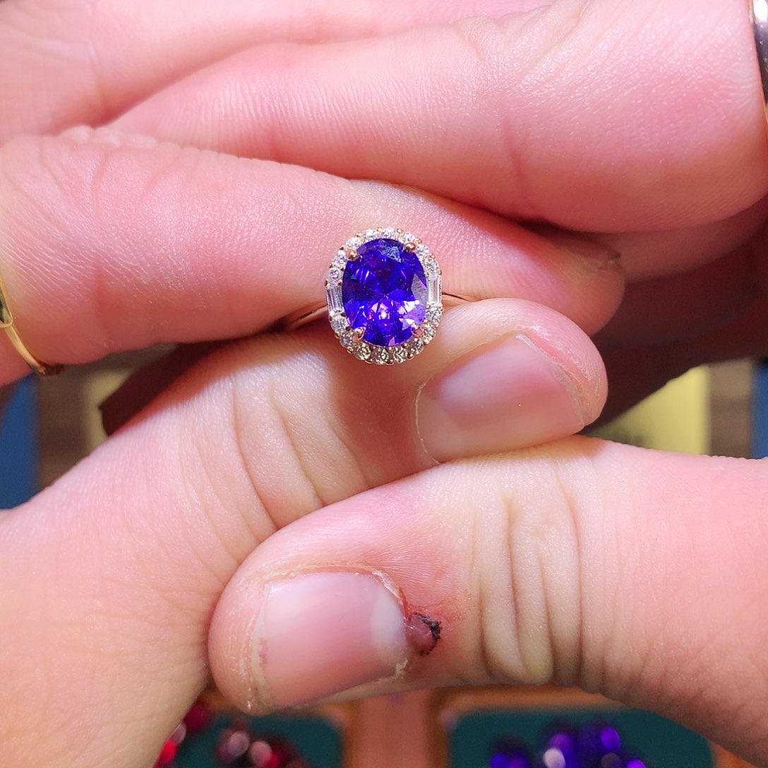 紫晶戒指银S925镶嵌1111111111