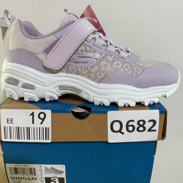 SKECHERS/斯凯奇Q682 女童熊猫鞋 35码