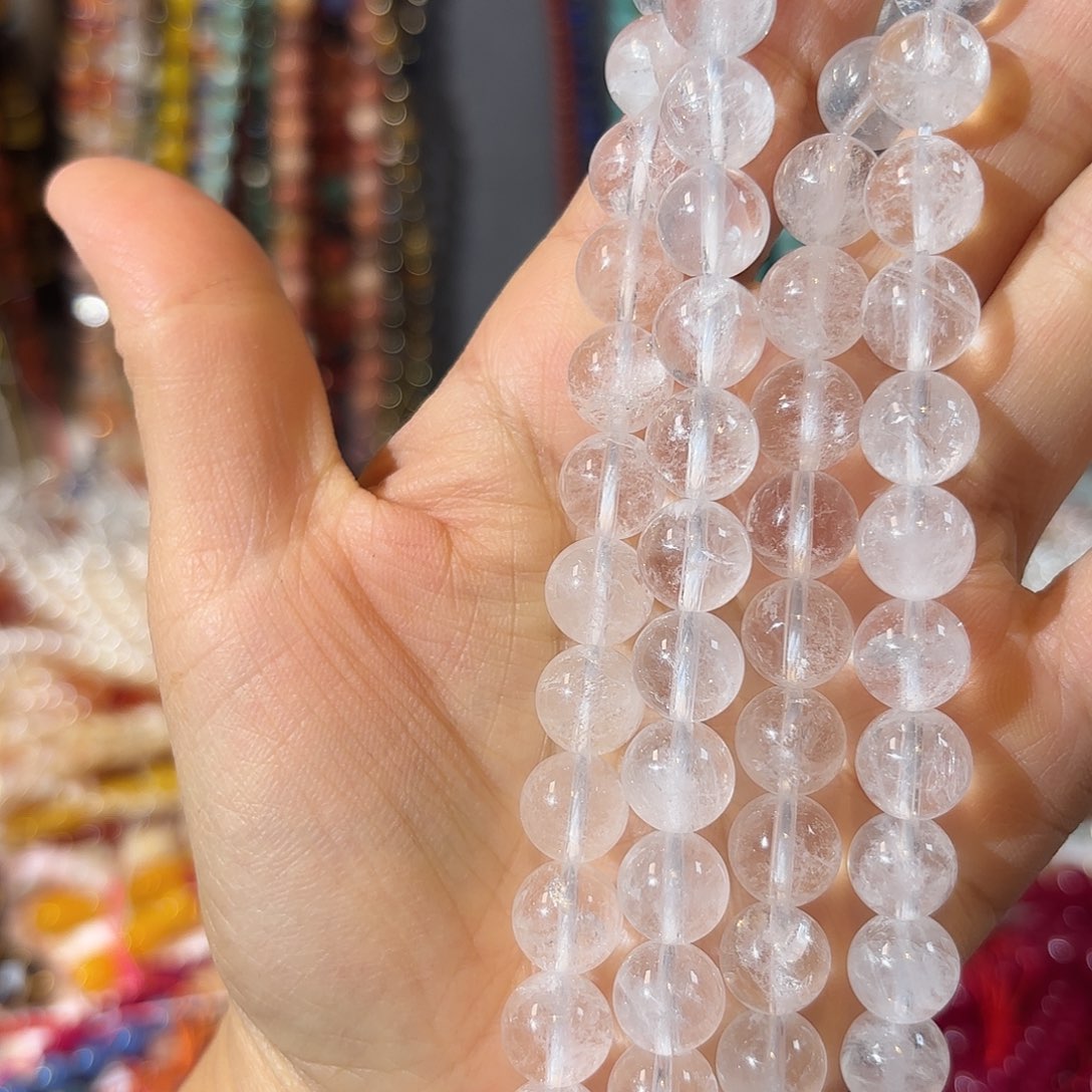 玛瑙/玉髓未镶嵌珠宝半成品白水卡10一条