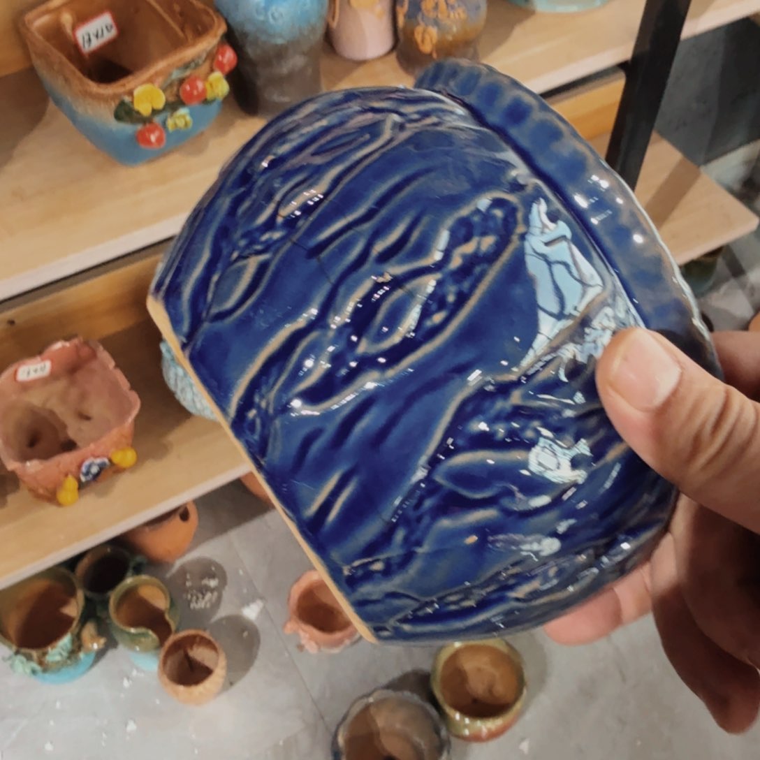 紫砂花盆粗陶盆醋