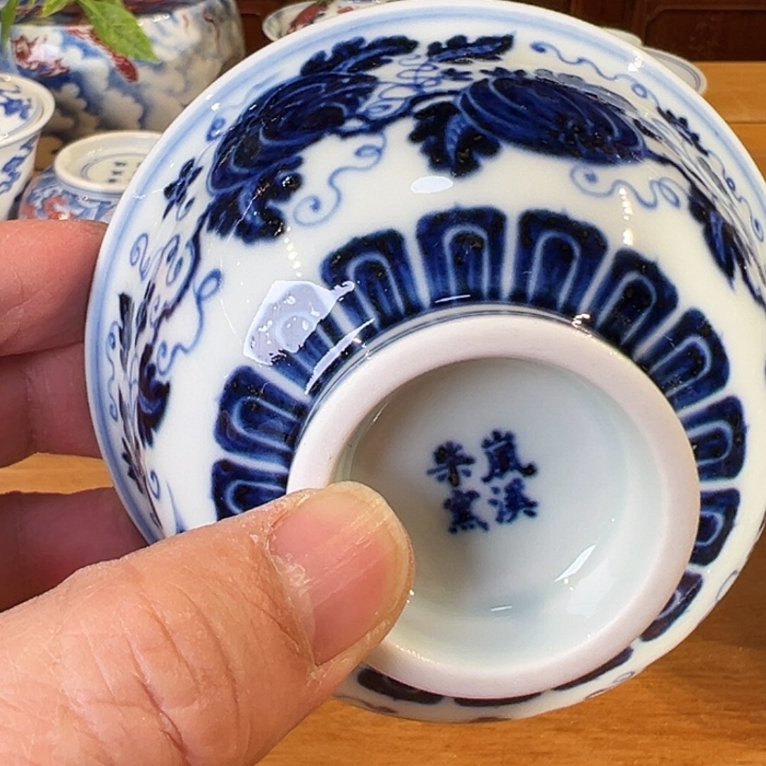 景德镇岚溪釉里红瓷器