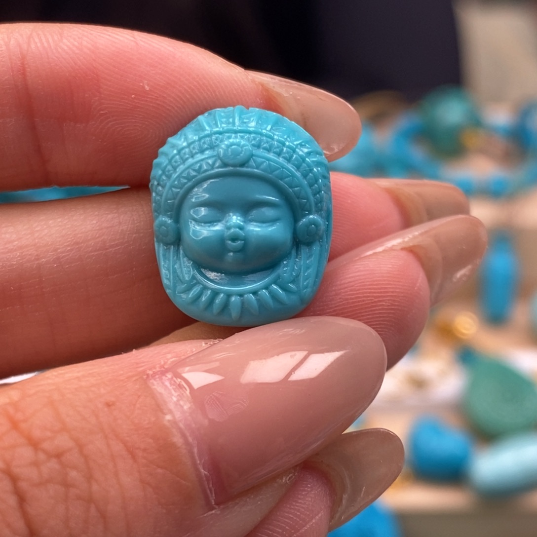 未镶嵌绿松石挂件