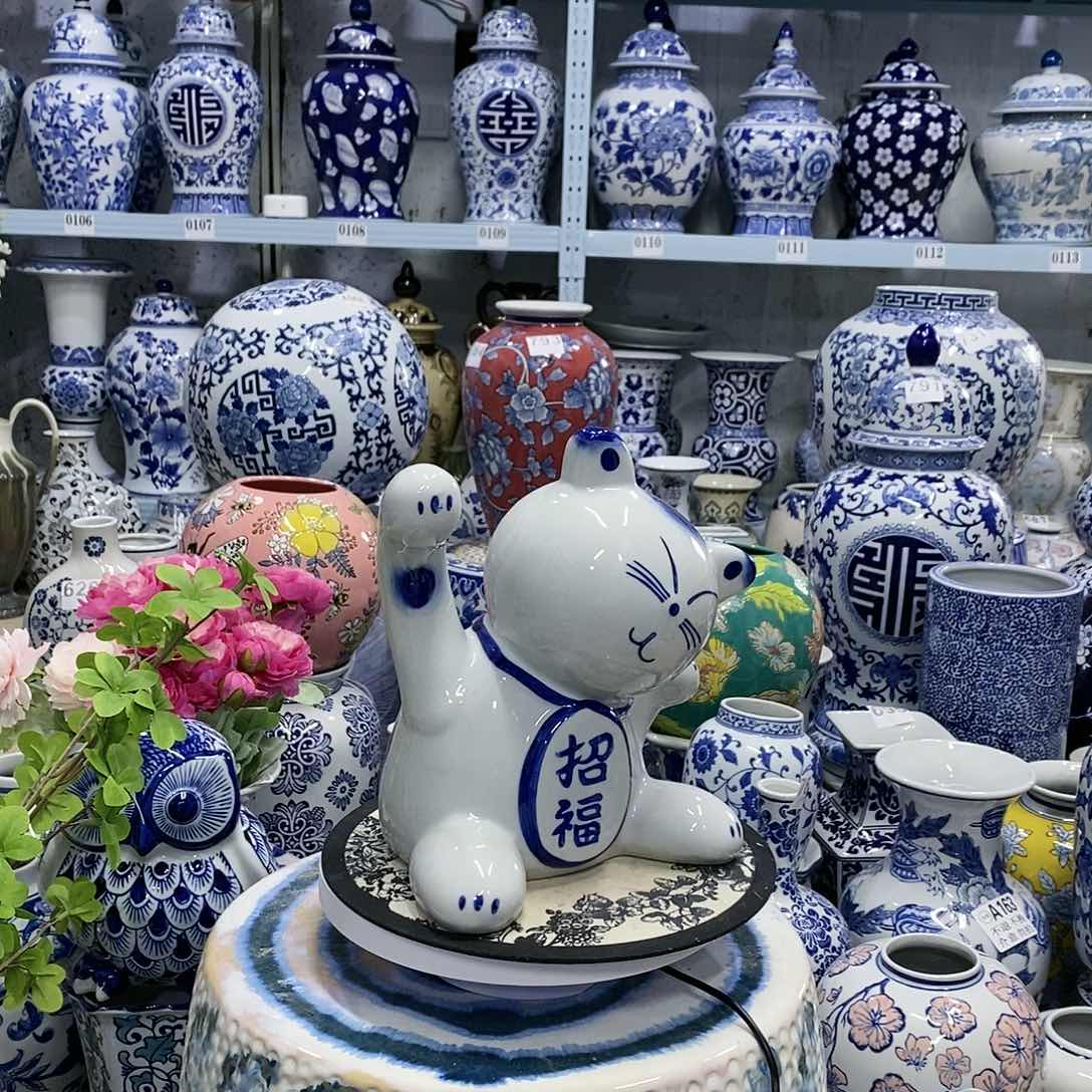 【闪购商品】摆件招福猫瓷器摆件…………………………