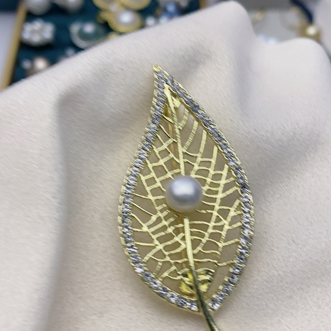 【闪购商品】淡水珍珠胸针未镶嵌2