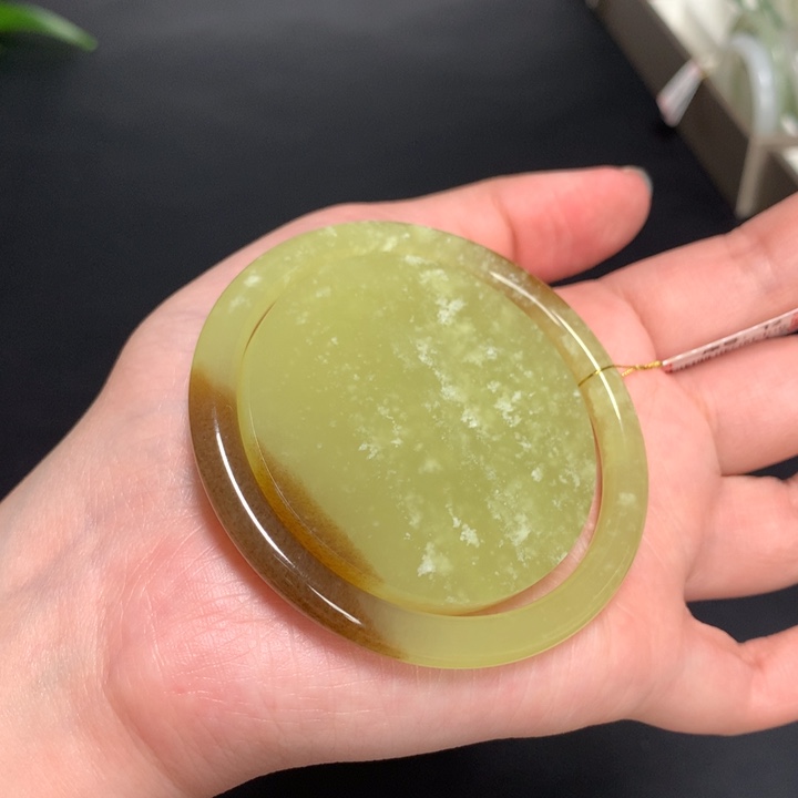 和田玉手镯未镶嵌55