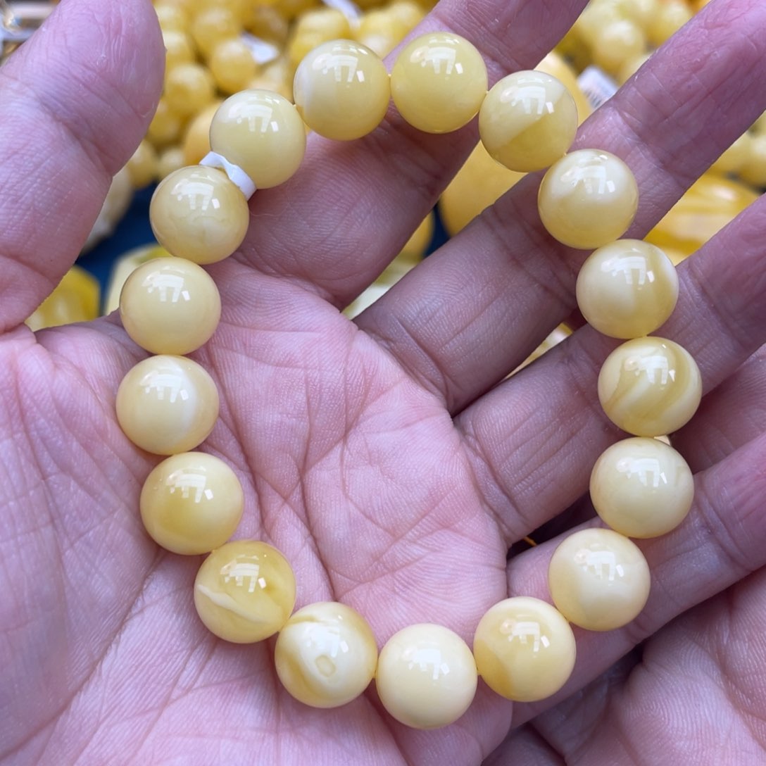 琥珀裸石未镶嵌琥珀蜜蜡12m m