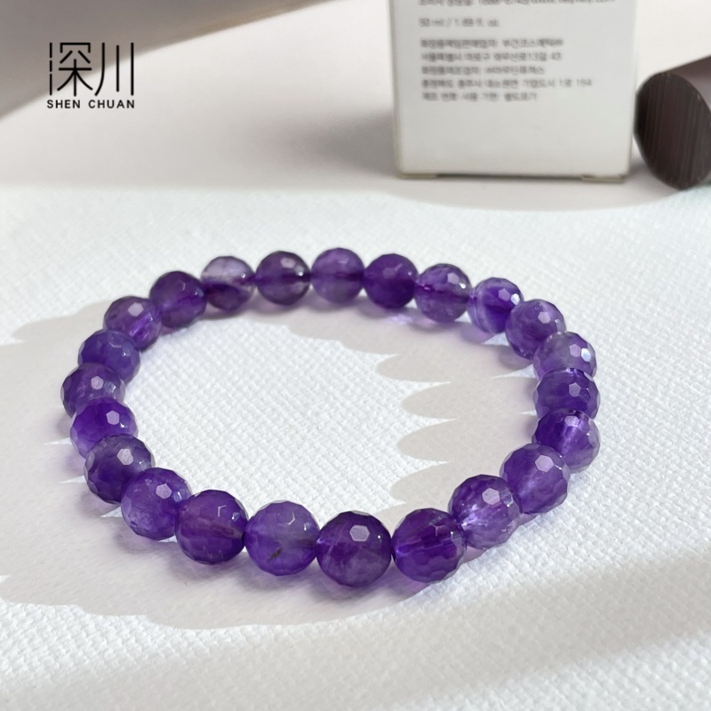 SHENCHUAN深川紫水晶切面手串