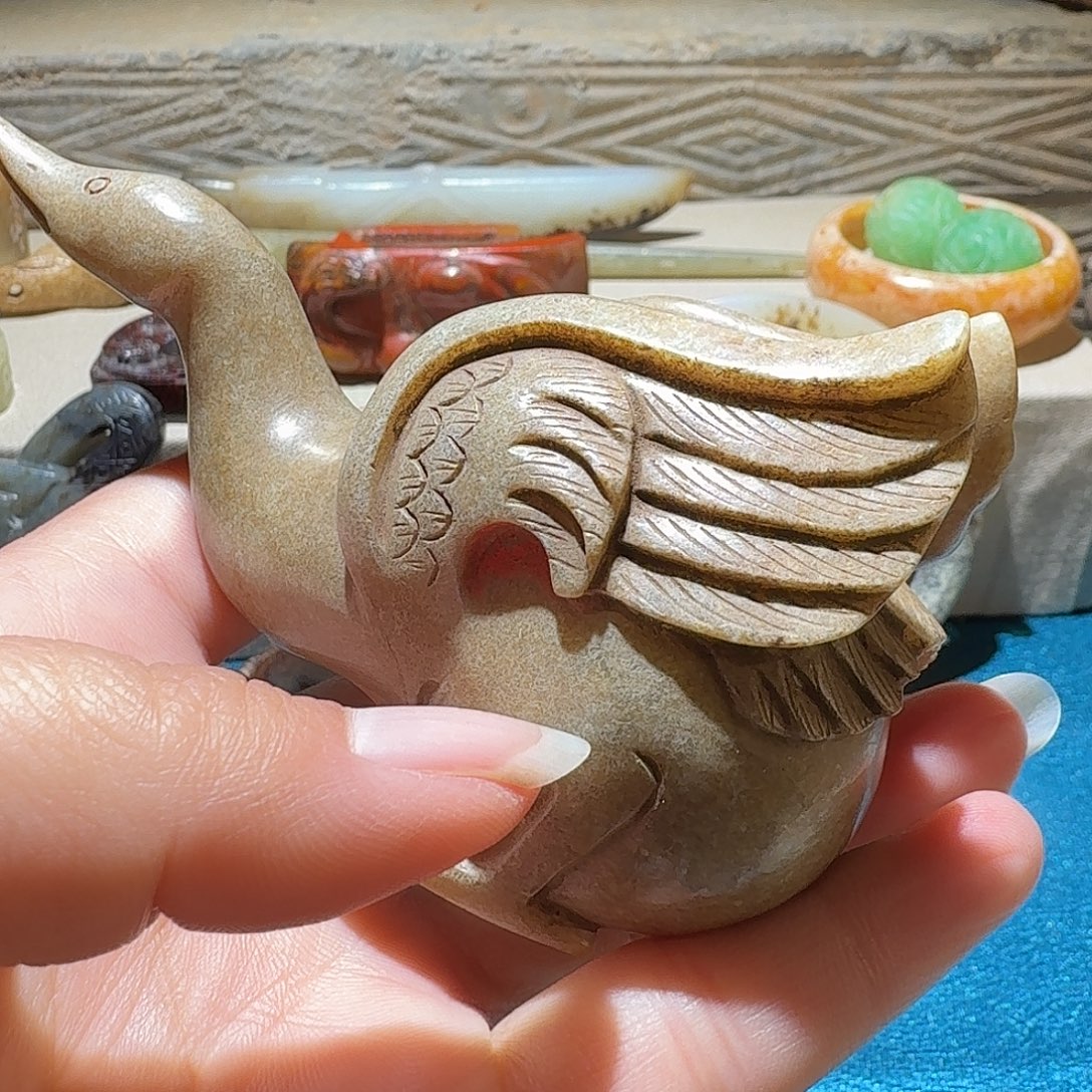 高***原和田玉未镶嵌挂件