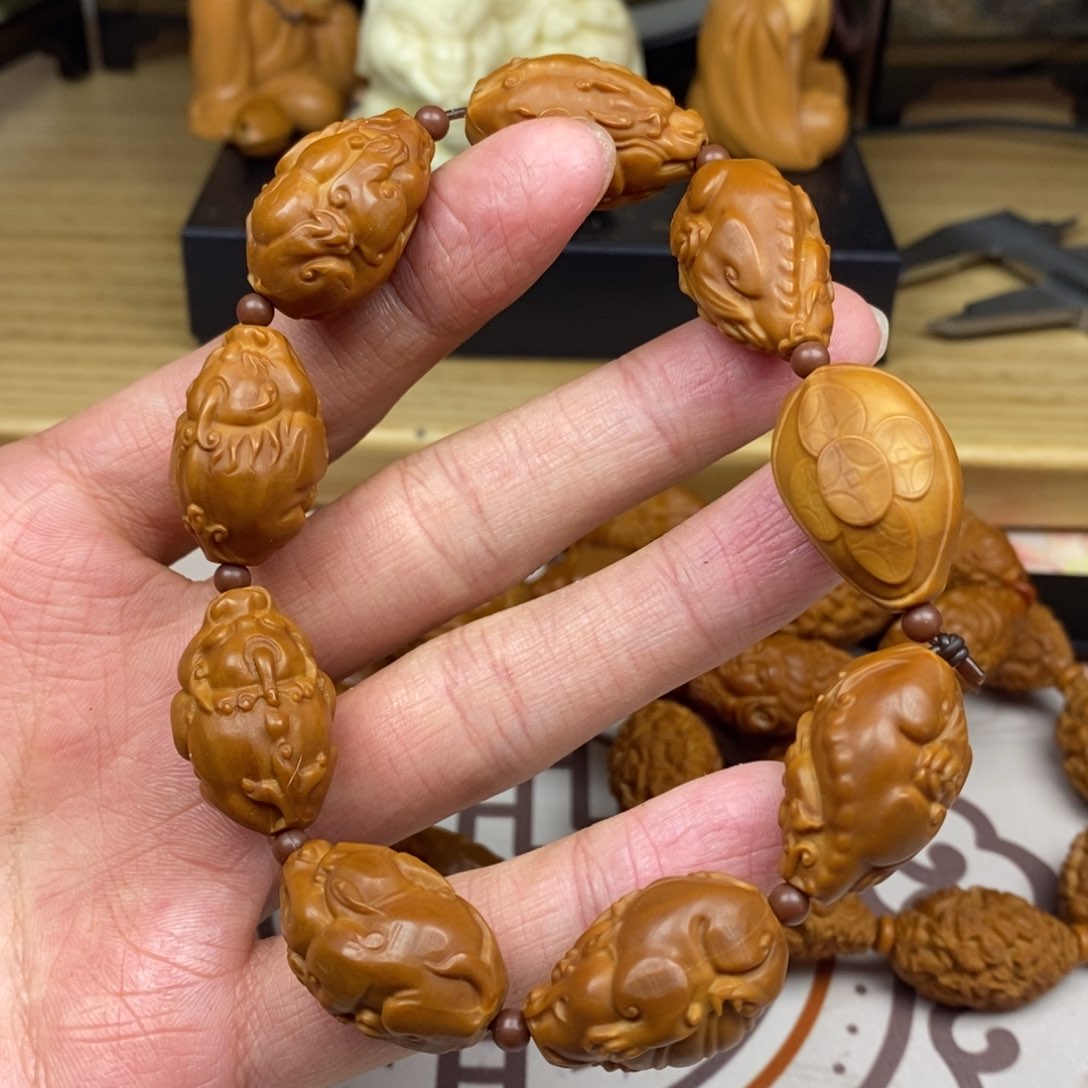 橄榄核手串/手链橄榄核雕工艺手串