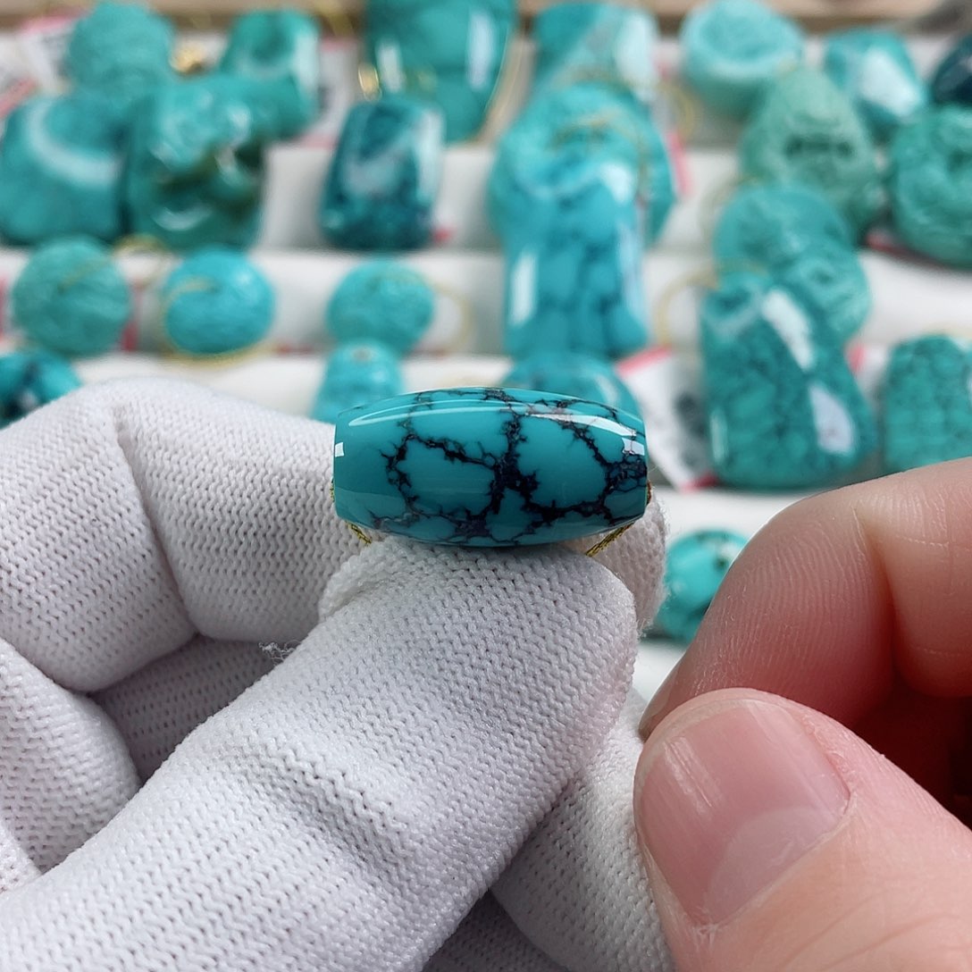 绿松石车挂未镶嵌