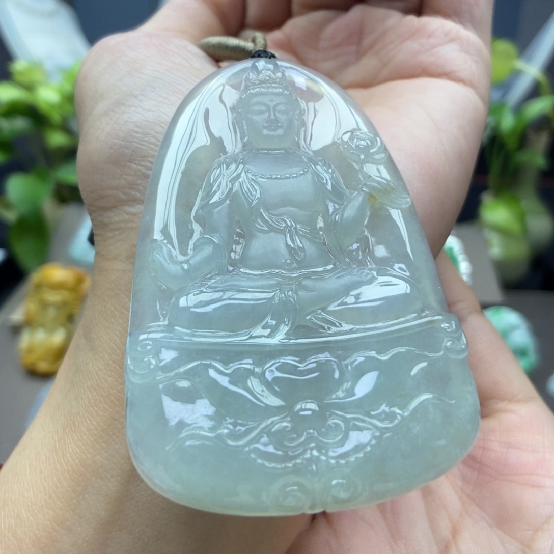 翡翠颈饰未镶嵌吊坠17