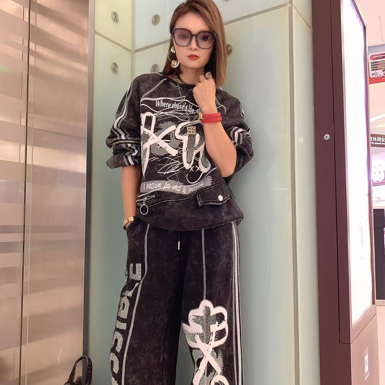 欧韩潮牌一1973加绒加厚卫衣