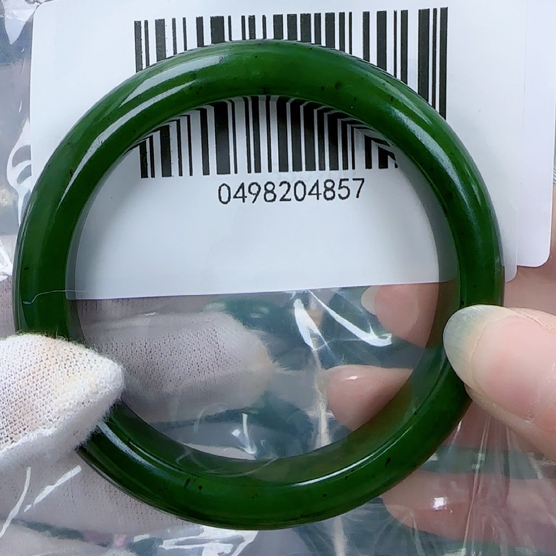 和田玉（碧玉）手镯未镶嵌59