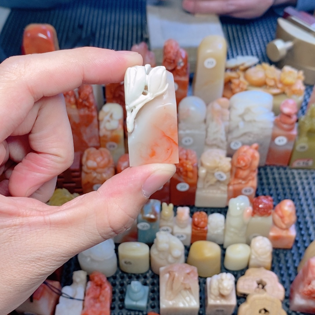 寿山石印石书**s手工篆刻