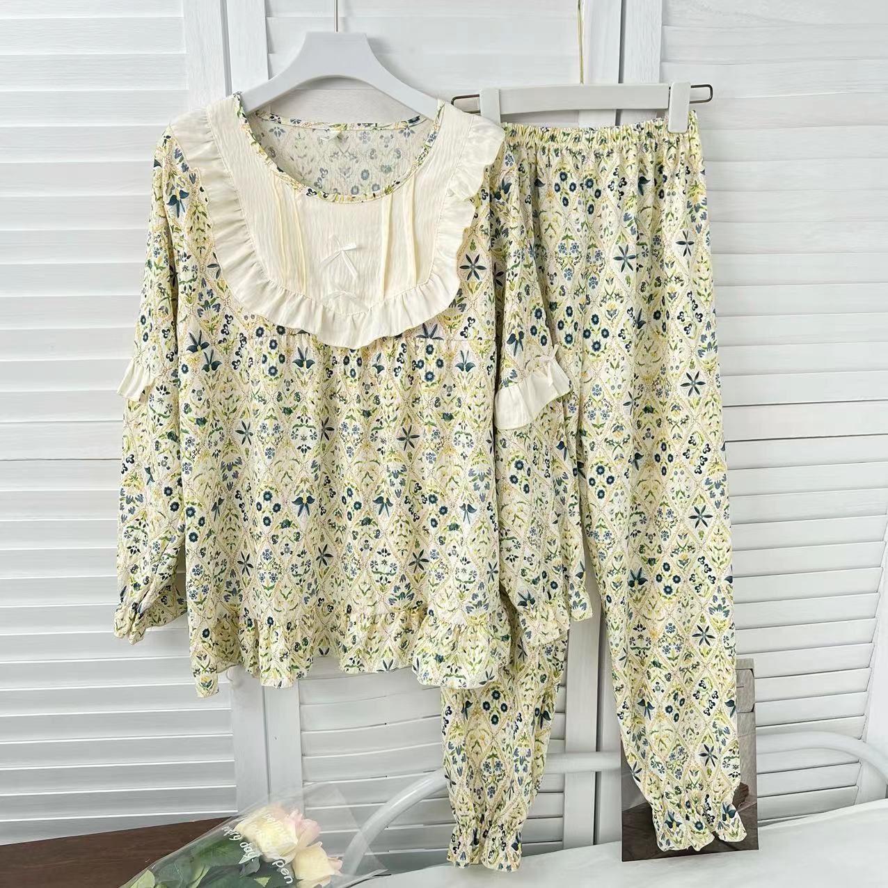 新款女士成人田园风小清新家居服睡衣亲子B1966