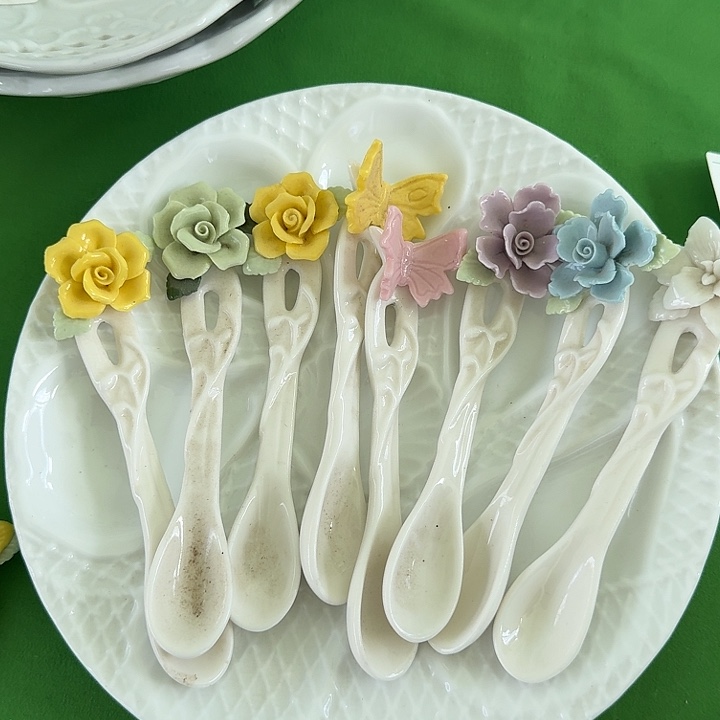 7***妈拍一发八捏花咖啡勺