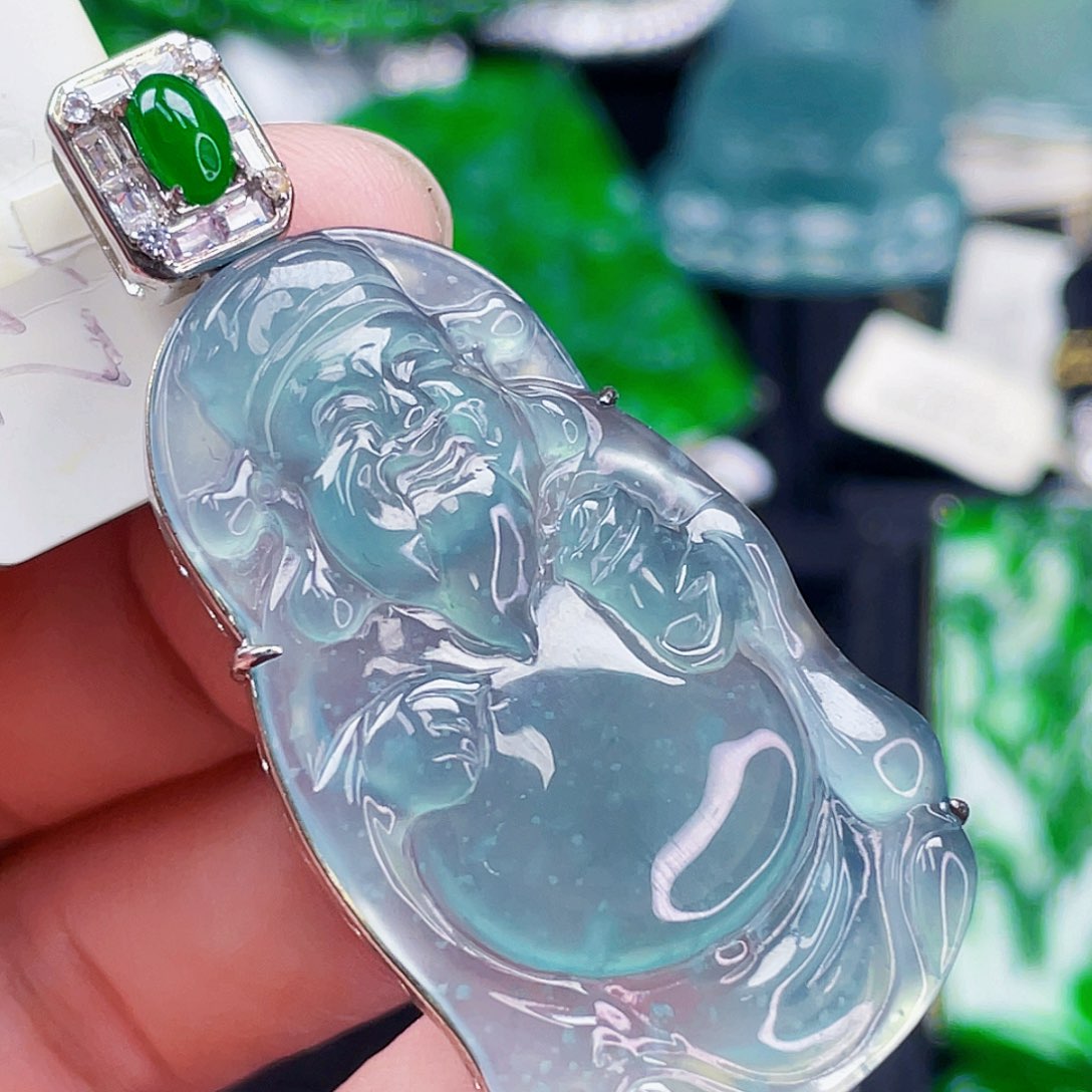 翡翠未镶嵌颈饰235