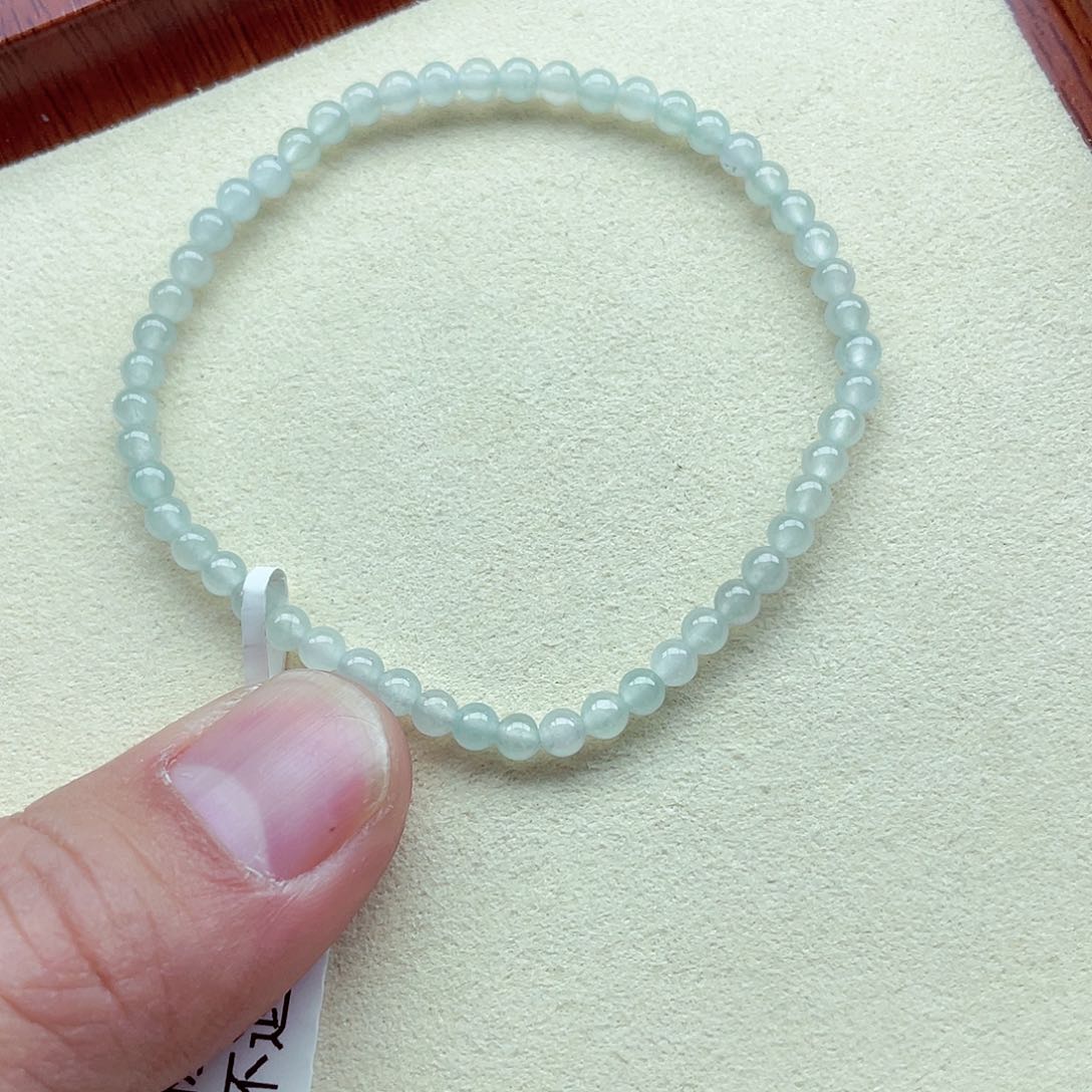 翡翠手链未镶嵌缅甸翡翠A货