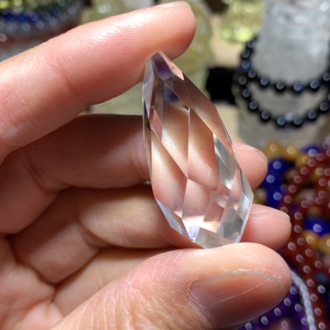 水晶吊坠未镶嵌吊坠40mm左右