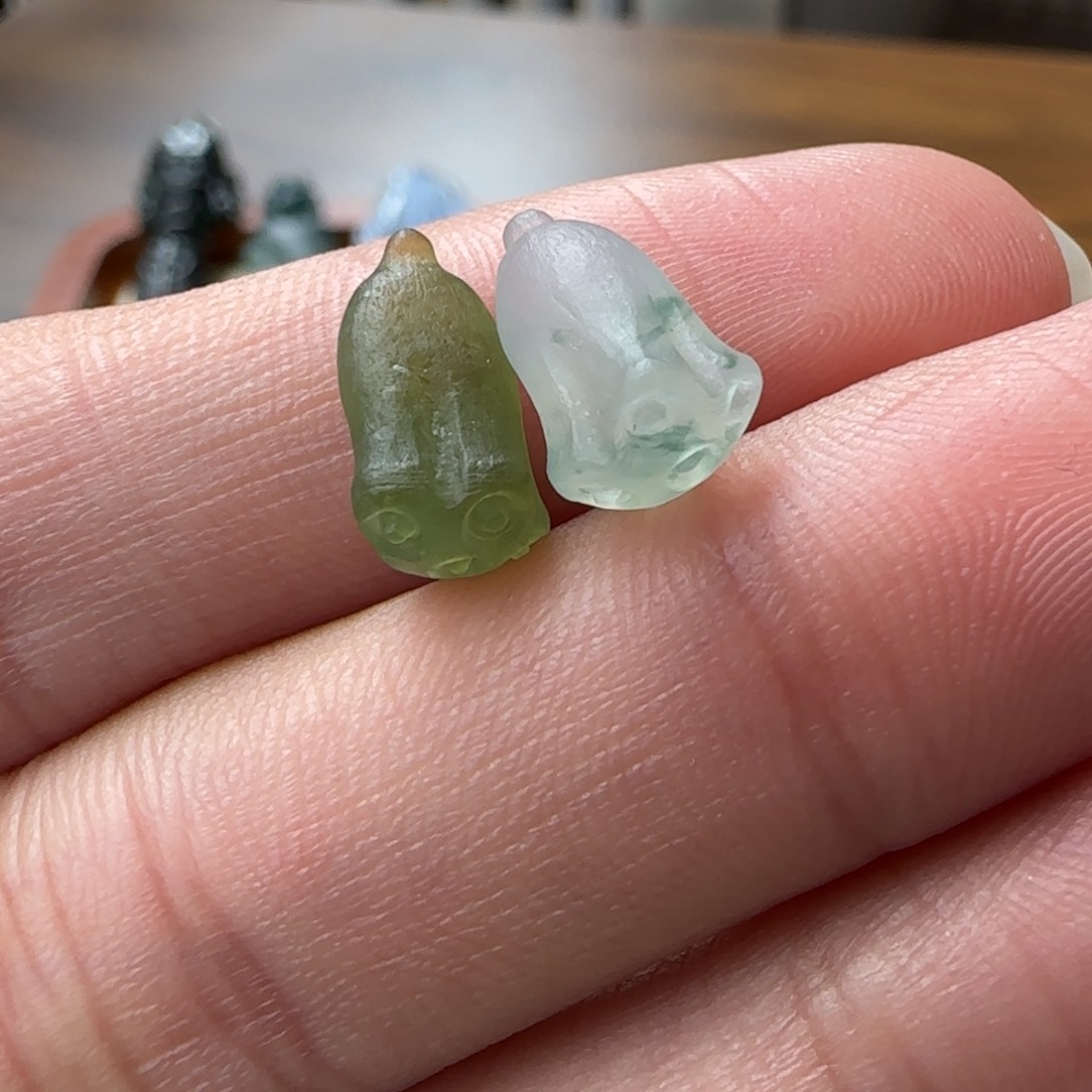 定制翡翠未镶嵌莲蓬