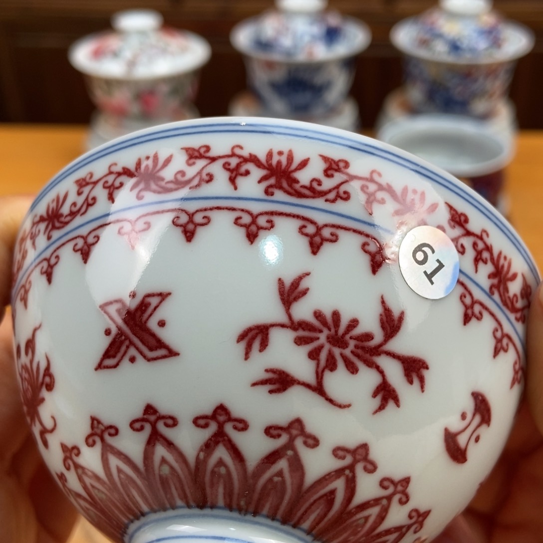 手绘现代茶具非古董
