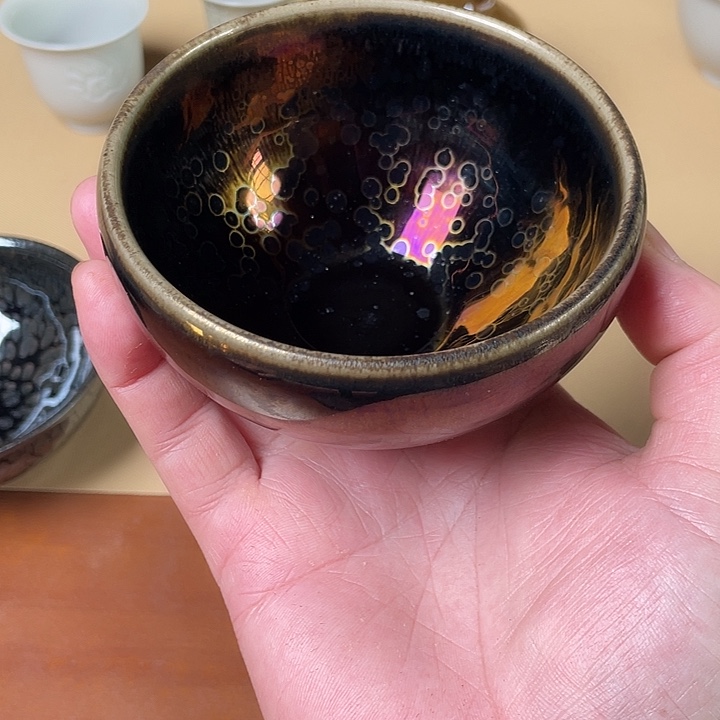 火***燎茶盏邹光辉龙窑柴烧