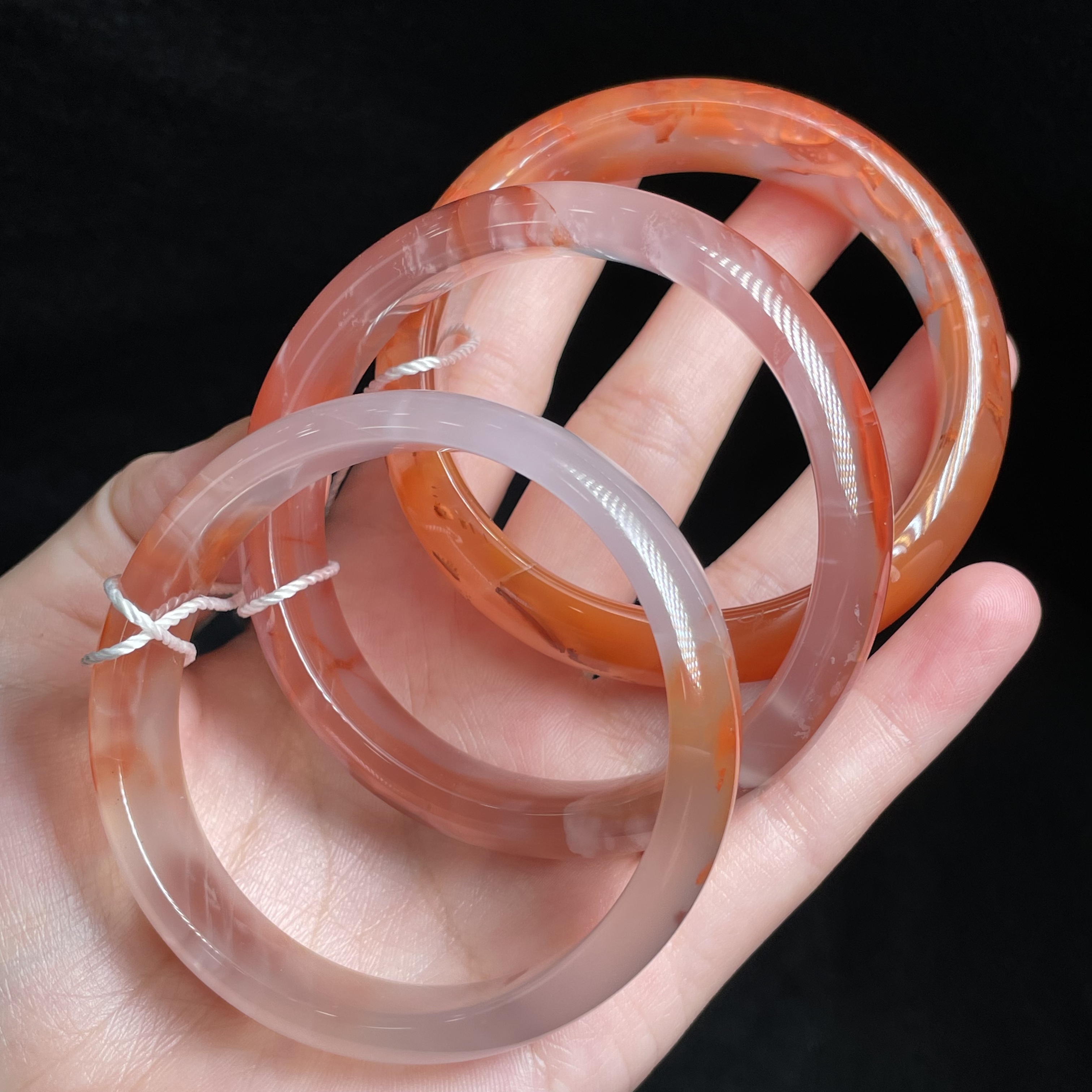 【玉总珠宝】南红飘花手镯 多样性发一 CAN1090214