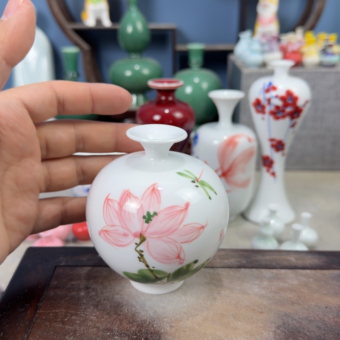 陶瓷手工小花器摆件