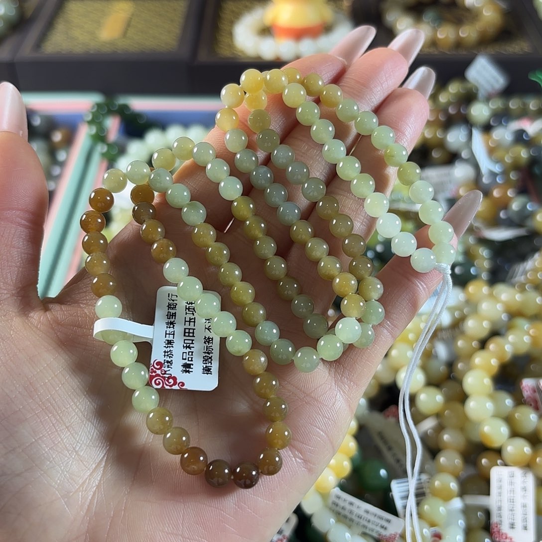 和田玉未镶嵌手链468