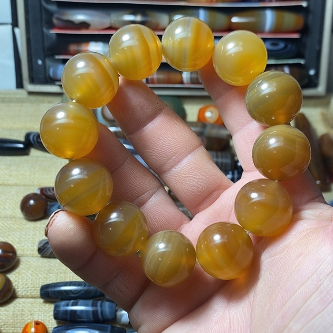 玛瑙/玉髓合金颈饰