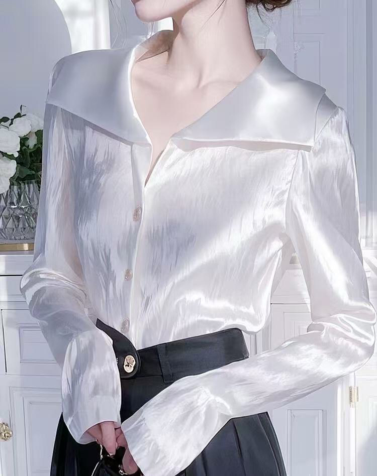 复古优雅显瘦设计感百搭连衣裙气质衬衣